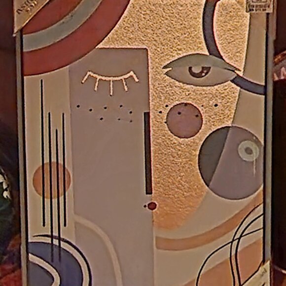 Unframed canvas Modern Abstract Split Face Geometric Line - Picture 2 of 9